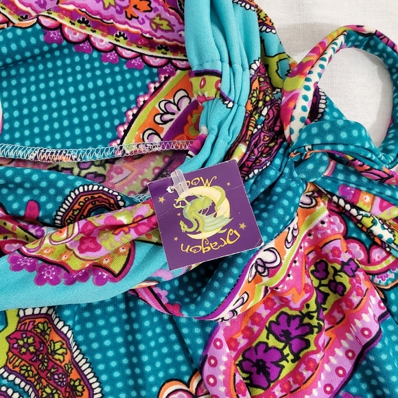 SKIRT / DRESS Paisley multi colour - Picture 6 of 7